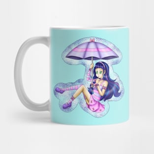 Umbrella anime girl Mug